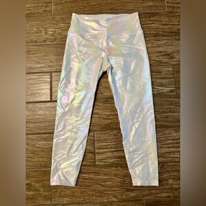 ZYIA Active White Unicorn Luxe Leggings Sz 8-10 (M)